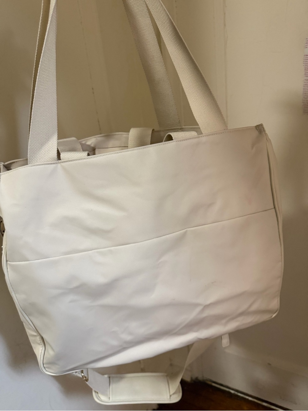 BEIS Pale Cream Tote with Padded Strap - Picture 3 of 4